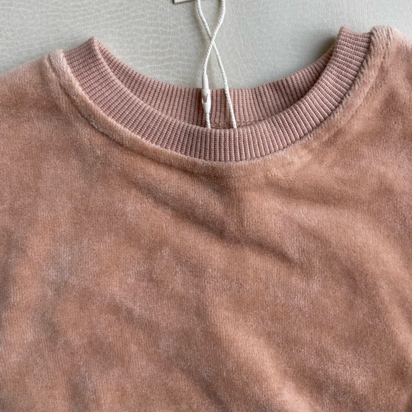 Quincy Mae Velour Sweatshirt 0-3months - Picture 6 of 16